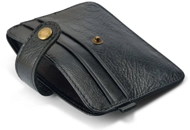 Men Genuine Leather Slim Wallet Male Small Purse Mini Money Bag Walet Thin Portomonee carteras Man's Wallet Card Holder