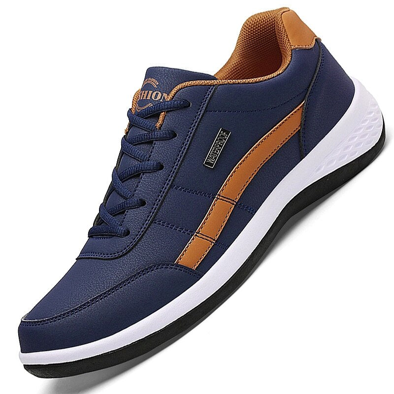 Cuir hommes chaussures baskets tendance chaussures décontractées italien respirant loisirs hommes baskets chaussures antidérapantes hommes chaussures vulcanisées