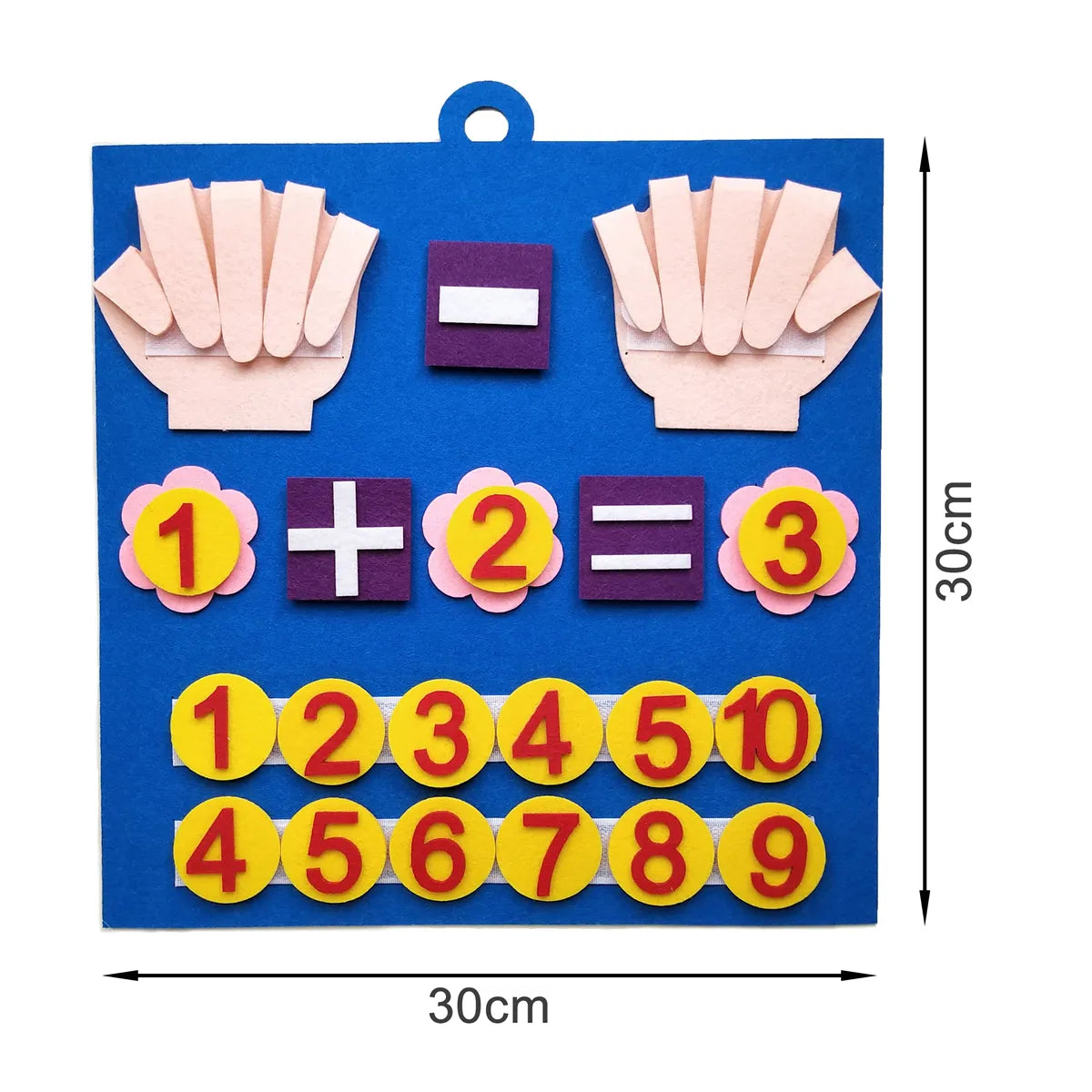 Kid Montessori Leksaker Filt Finger Siffror Math leksak Barn Räkna Tidig Inlärning För Småbarn Intelligens Utveckla 30*30cm