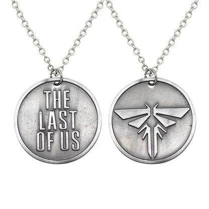 The Last Of Us 2 Necklace Firefly Logo Letters Dogtag Joel Ellie Tess Pendant Vintage Retro Hot Game Jewelry Men Women