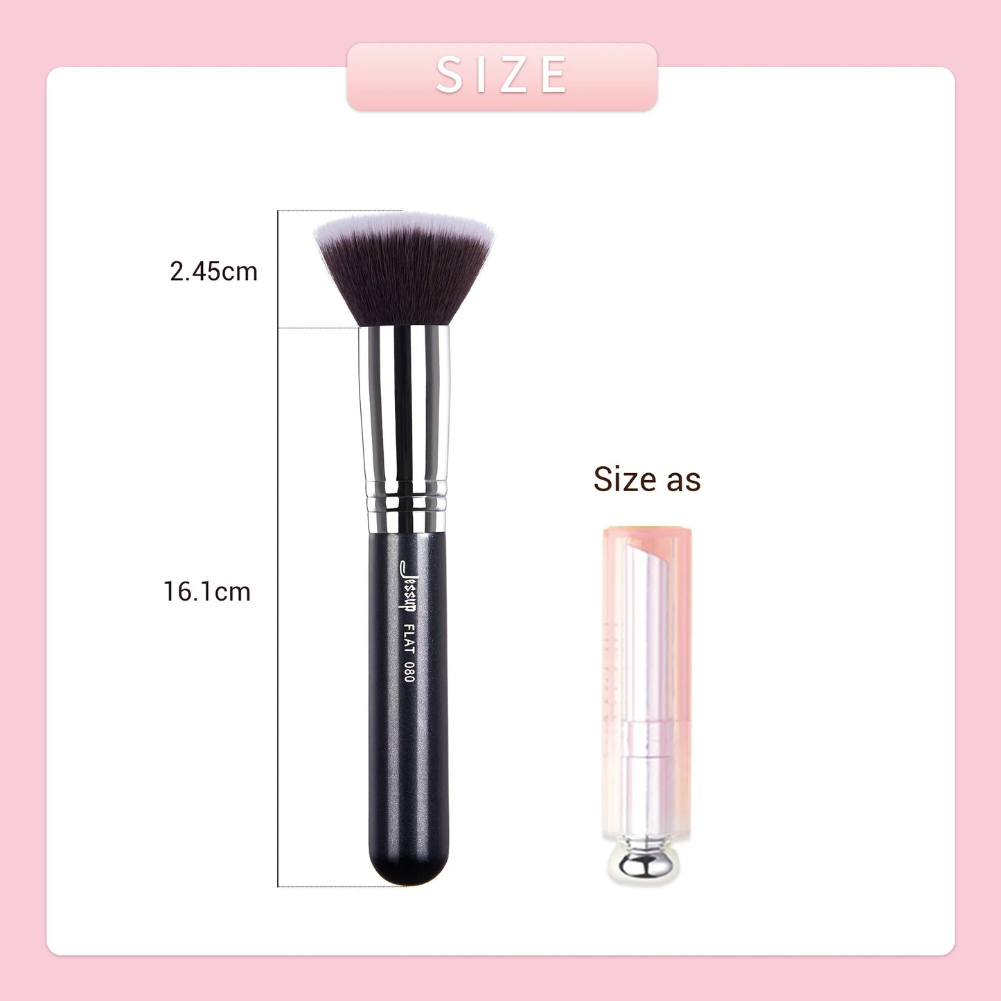 Jessup Foundation Brushes Face Makeup Brush Powder Contour Concealer Blush Highlighter Flat Round Fluff for Liquid Cream