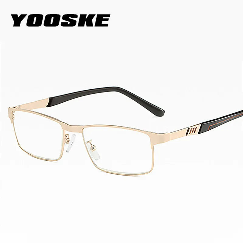 Stainless Steel Men Business Reading Glasses for Reader Mens Presbyopic optical Glasses  +1.0 1.5 2.0 2.5 3 3.5 4.0