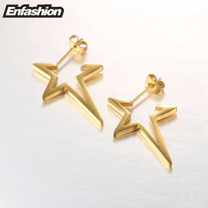 Boucles d'oreilles Enfashion Star Boucles d'oreilles en acier inoxydable