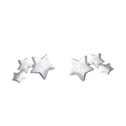 Boucles d'oreilles étoile en argent sterling 925