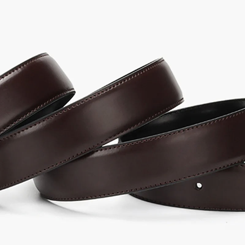 Ceinture en cuir pour hommes, boucle réversible, marque de luxe, ceinture en peau de vache pour Jeans, accessoires de styliste rotatifs de haute qualité