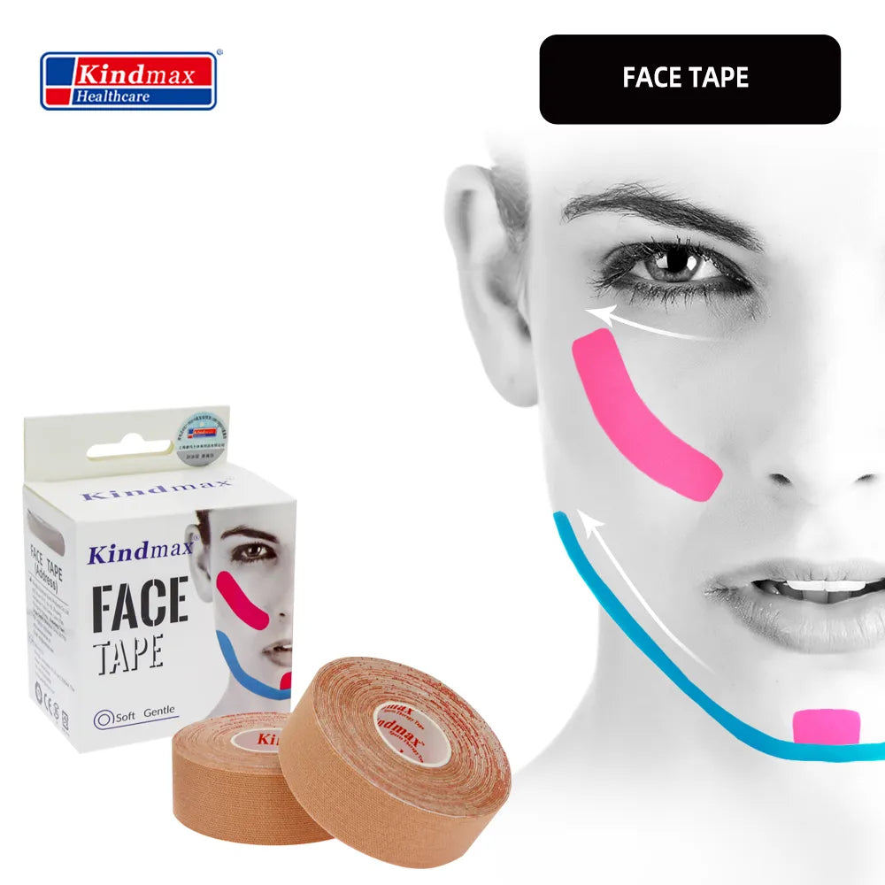 Tape for Face V Line and Neck Eyes Area Lifting Wrinkle Remover Tape Skin Color 2 Rolls