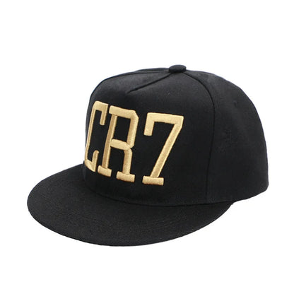 Cristiano Ronaldo CR7 basebollkeps bomull justerbar 3D broderi ben CR7 snapback hatt män kvinnor fritidssport hattar