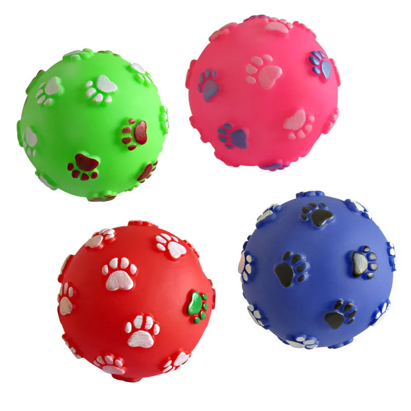 1 pièces diamètre 6cm grinçant chien balle jouets pour petits chiens en caoutchouc mâcher chiot jouet chien trucs chiens jouets animaux brinquedo cachorro