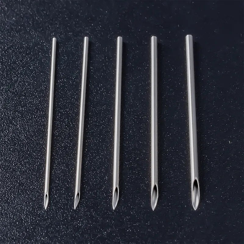 5-25pcs Disposable Sterile Body Piercing Needles Medical Tattoo Needle for Navel Nipple Lip Navel Ring Kit Surgical Steel Tool