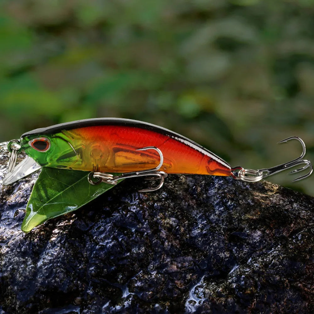 mini Sjunkande Minnow Wobblers Fiskedrag 5,5 cm 5g Öring Konstgjord plast Hard Bait Jerkbait Crankbait Bass Fiskeredskap