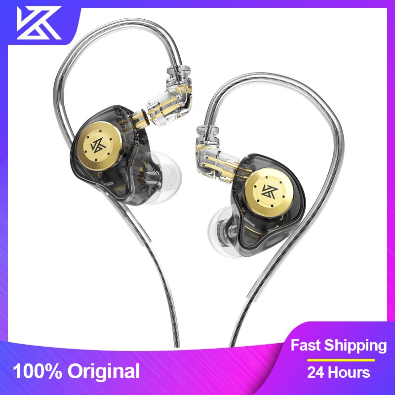 Pro Earphones Dynamic In Ear Monitor HiFi Wired Headphones Bass Stereo Game Music Earplugs Noice Cancelling Headset