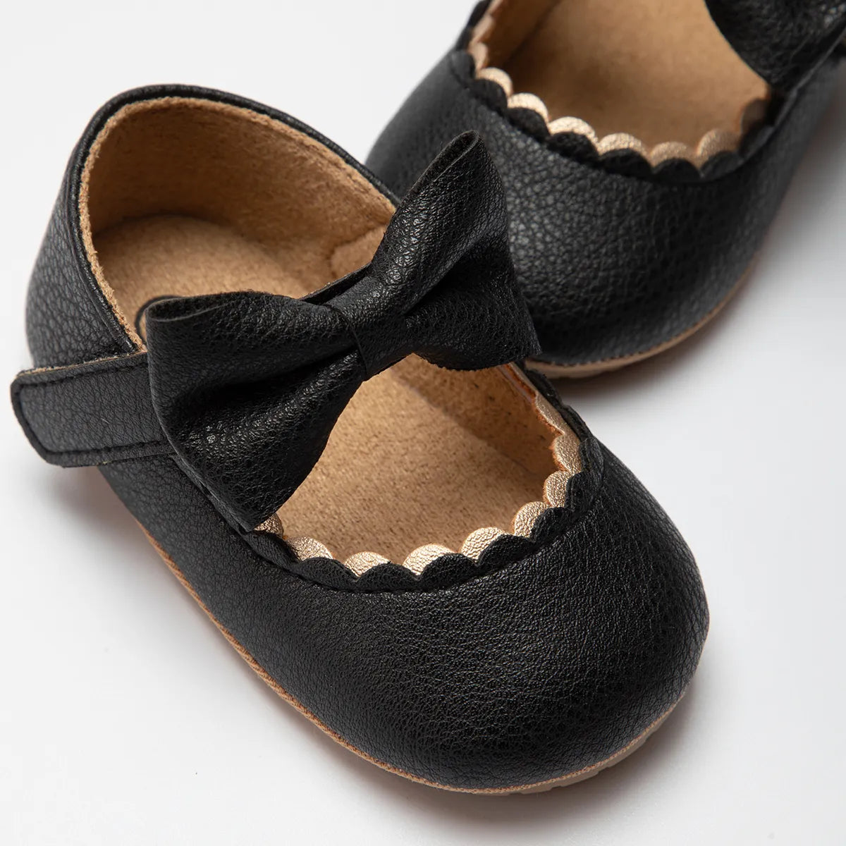 Baby Casual Shoes Infant Toddler Bowknot Non-slip Rubber Soft-Sole Flat PU First Walker Newborn Bow Decor Mary Janes