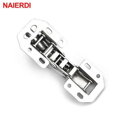 Cabinet Hinge 90 Degree No-Drilling Hole Cupboard Door Hydraulic Hinges Soft Close With Screws Furniture Hardware