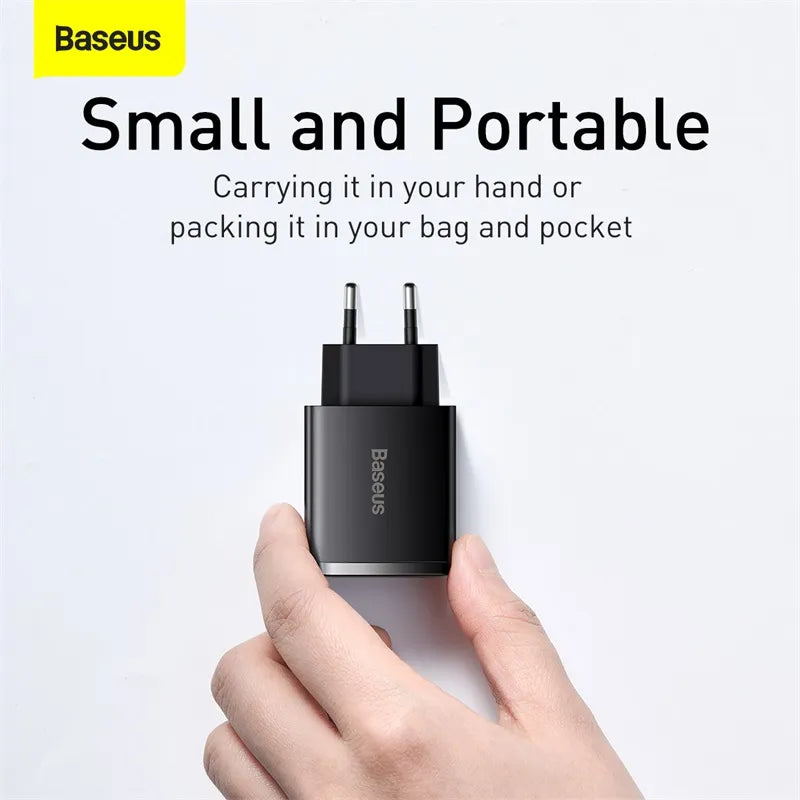 Baseus 30W USB Type C Charger Quick Charge For iPhone 14 13 12 Pro Max Samsung Xiaomi QC 3.0 PD 20W Fast Charging Phone Charger