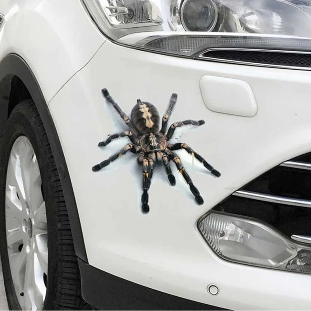 Autocollant de voiture 3D araignée, lézard, Scorpion, motif animal 3D, miroir de fenêtre de véhicule, autocollant de pare-chocs, décor résistant à l'eau, haute adhérence