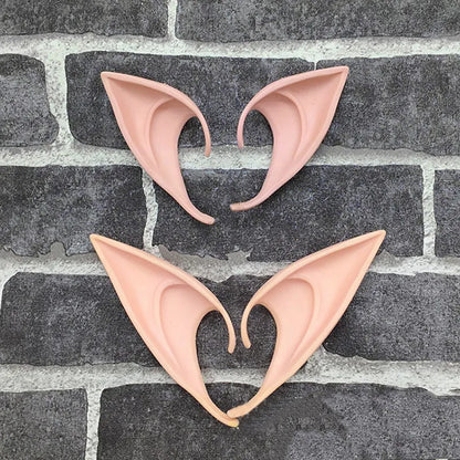 1Pair Cosplay Latex Fairy Angel Elf Ears Halloween Masquerade Party Costumes Halloween Party Decoration Supplies Photo Props