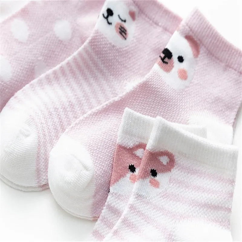 5 paires/lot enfant en bas âge bébé garçon chaussettes été maille mince bébé chaussettes pour filles coton nouveau-né infantile bébé fille chaussettes pas cher trucs