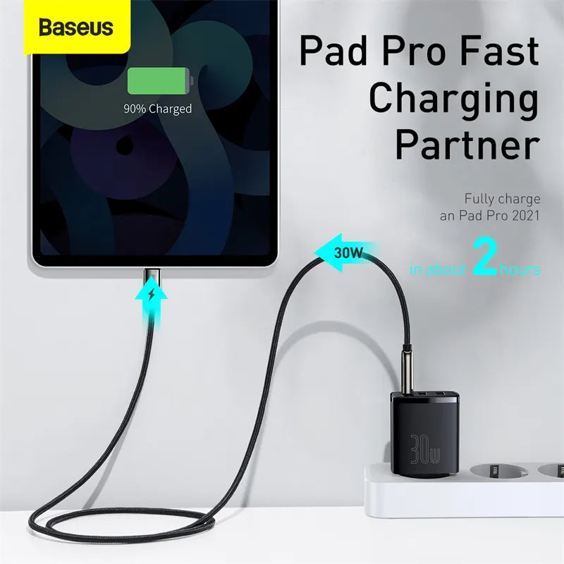 Baseus 30W USB Type C Charger Quick Charge For iPhone 14 13 12 Pro Max Samsung Xiaomi QC 3.0 PD 20W Fast Charging Phone Charger