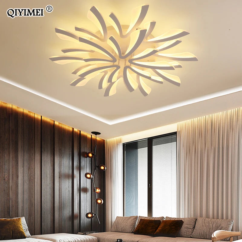 Acrylic Modern Led Ceiling Lights For Living Room Bedroom Dining Home Indoor Lamp Lighting Fixtures AC85-260V Luminaria Lampada