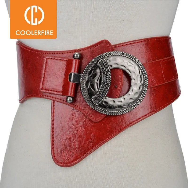 Hot Fashion Women Wide Waist Elastic Stretch Belt women's girdlestrap belts for women cinturon mujer cummerbund strap