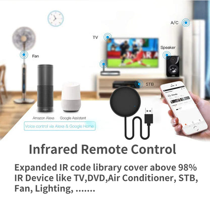 Tuya WiFi  IR Remote Control for Smart Home for TV Air Condition works with Alexa Google Home Yandex Alice