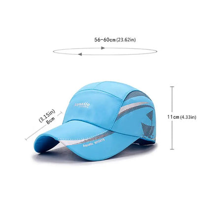 FAITOLAGI Outdoor Golf Fishing Hats for Men Quick Dry Waterproof Trucker Hat Women Baseball Cap Adjustable Sport Summer Sun Hats