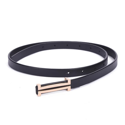 Ceinture en cuir véritable 100% pour femmes, nouvelle collection de styliste, décoration vert encre, avec jupe, noir, vêtements de travail, pantalon avec ceinture fine