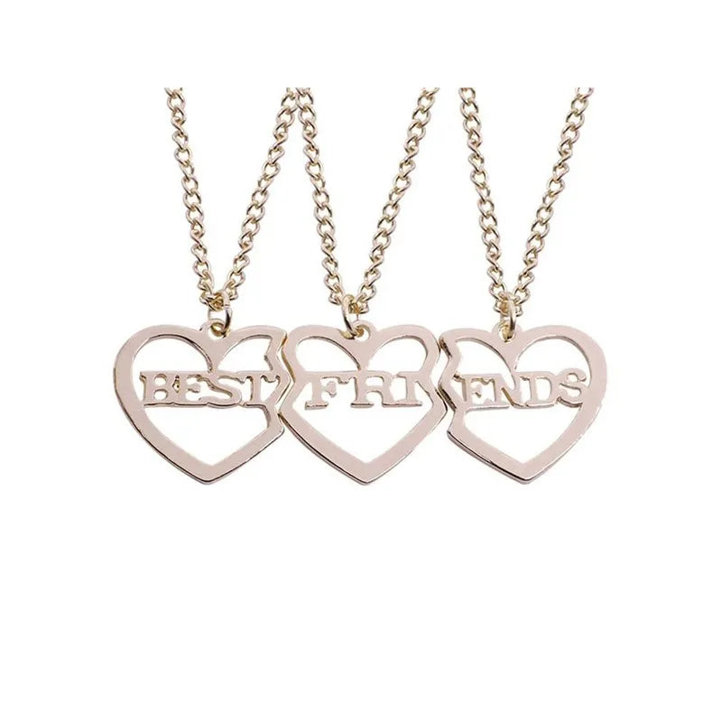 Mode meilleurs amis miel amour Couple pendentif collier 2 pièces/ensemble chaîne starter coeur brisé BFF bonne amitié bijoux cadeau