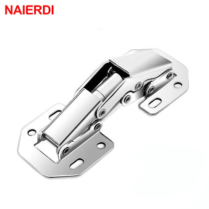 Cabinet Hinge 90 Degree No-Drilling Hole Cupboard Door Hydraulic Hinges Soft Close With Screws Furniture Hardware