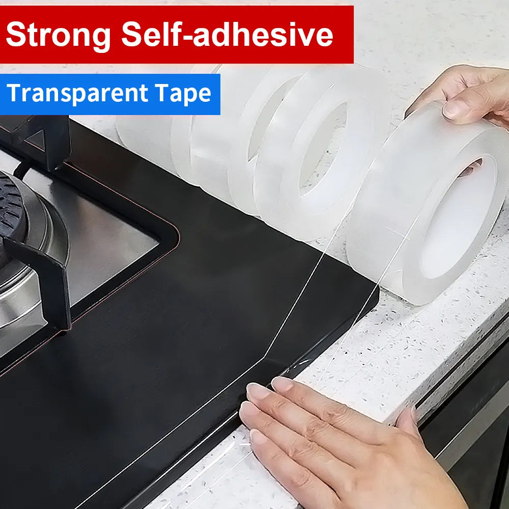 Home Kitchen Sink Gap Waterproof Mold Strong Self-adhesive Transparent Tape Bathroom Gap Self-adhesive Water Seal Tool