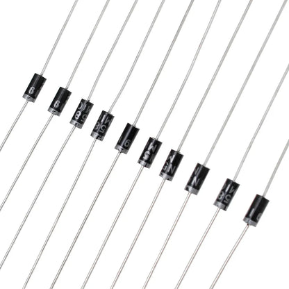 Snabbväxling Schottky Diode kit set 1N4148 1N4007 1N5819 1N5399 1N5408 1N5822 FR107 FR207,8värden=100st,Elektroniska komponenter