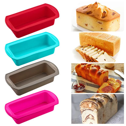 Silicone Cake Mold Round Shape Rectangular Silicone Bread Pan Cake Round Shape Mold 12 Holes Muffin Cupcake Baking Pans