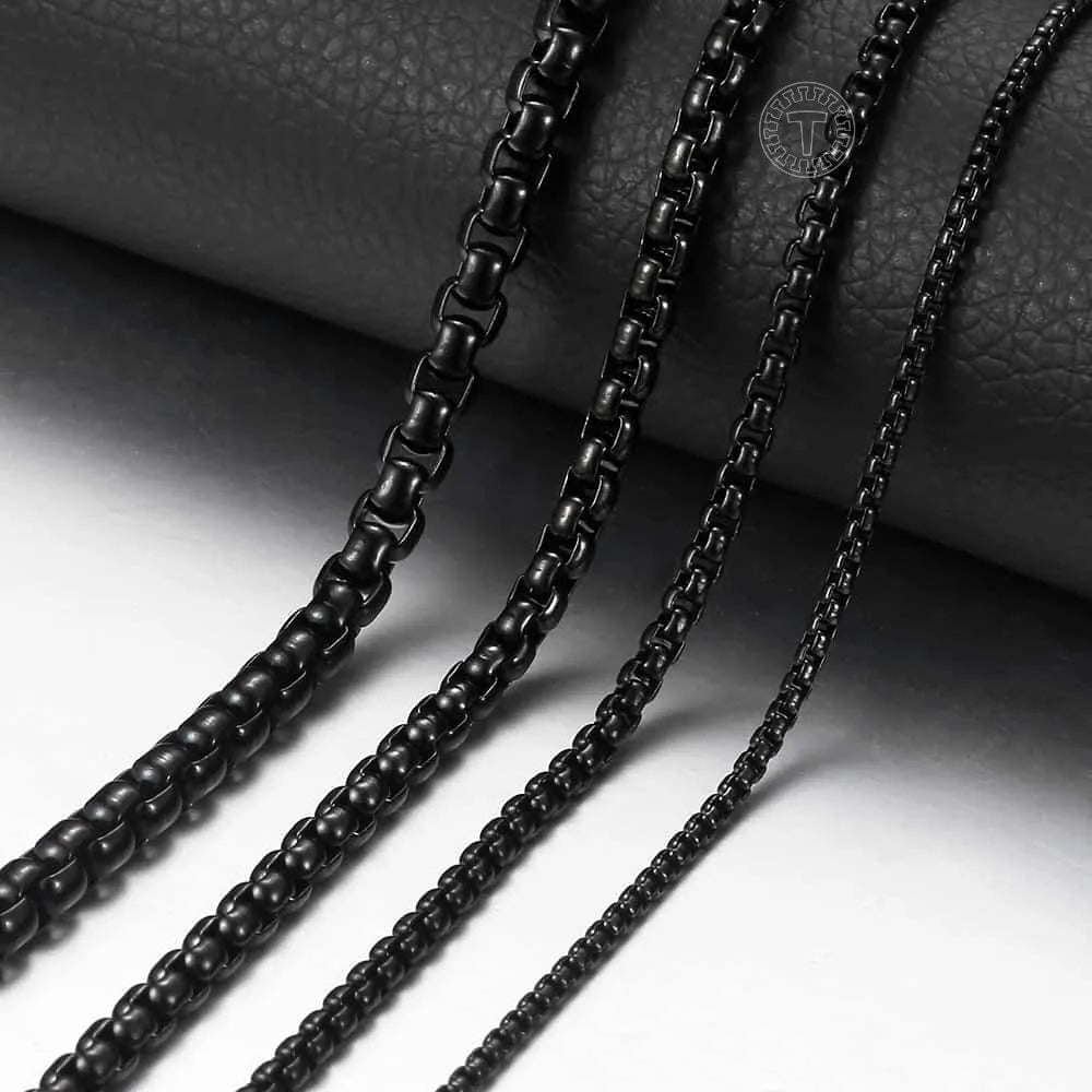 2mm 3mm 5mm Link Chain Halsband