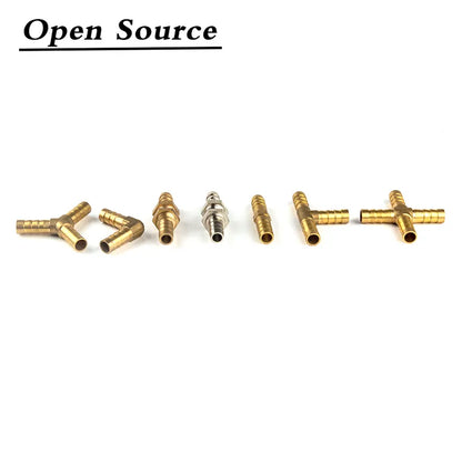 Brass Barb Pipe Fitting 2 3 4 Way Connector for 4mm 5mm 6mm 8mm 10mm 12mm 16mm 19mm Hose Copper Pagoda Water Tube Fittings