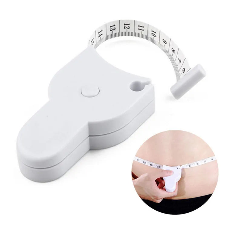 Self-tightening Body Measuring Tape Ruler 150cm/60 Inch Sewing Tailor Dressmaking Measure Ruler Meter Film for Waist Chest Legs