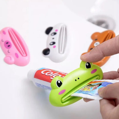 Cartoon Toothpaste Squeezer Dispenser Facial Cleanser Clips Kid Toothpaste Tube Saver Toothpaste Squeezer Bathroom Accessories