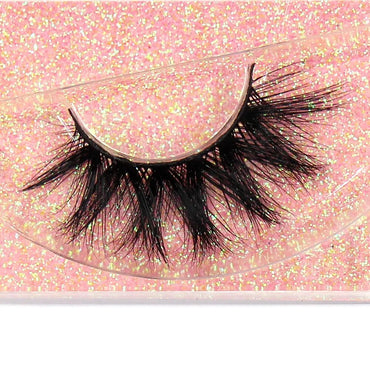 FOXESJI Makeup Eyelashes 3D Mink Lashes Fluffy Soft Wispy Natural Cross Lash Extension Reusable Fake Lashes Mink False Eyelashes