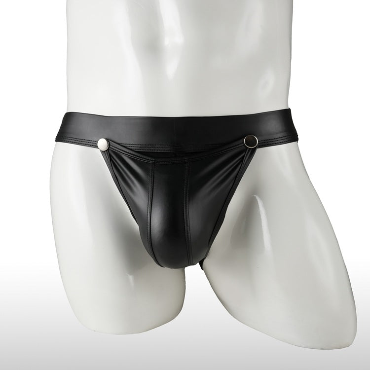 Men's Thong Underwear Patent Leather