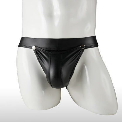 Men's Thong Underwear Patent Leather