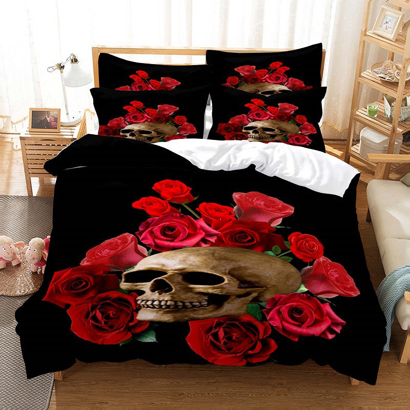 Rose Bedding Suit Polyester Home Textile