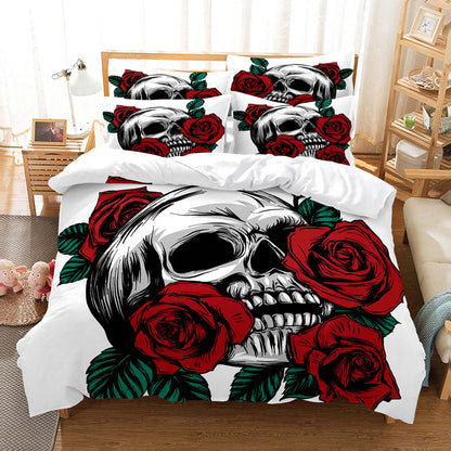 Rose Bedding Suit Polyester Home Textile