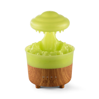 Humidificateur de veilleuse nuage de pluie avec son de goutte d'eau de pluie et diffuseur d'huile essentielle de lumière LED 7 couleurs aromathérapie