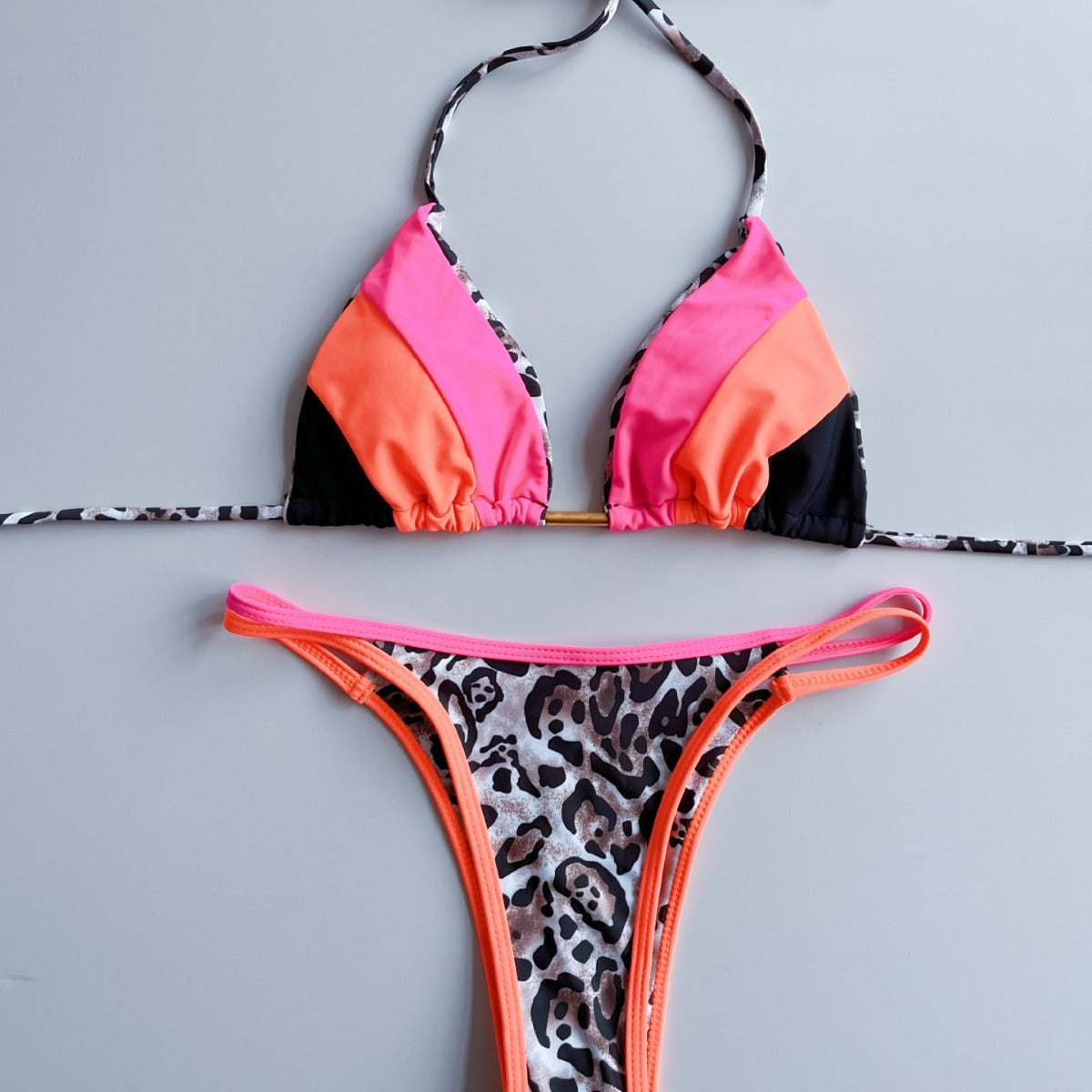 Bikini Women's European And American Sexy Backless Split Halter