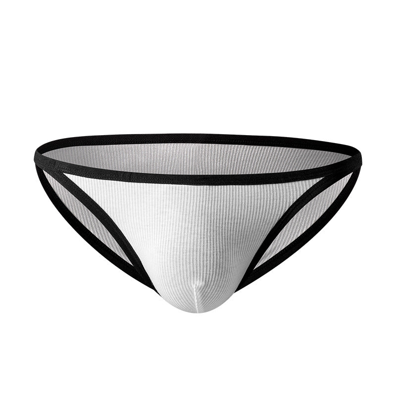Men's Narrow Edge Sexy Low Waist Small Briefs Single Layer Thin