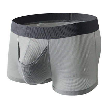 Men's Ice Silk Boxer Mesh Breathable Underwear