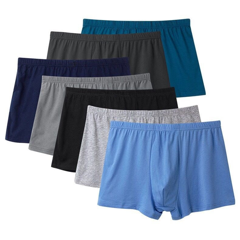 Boxershorts för män med mid midja i medelålders och äldre bomullsshorts