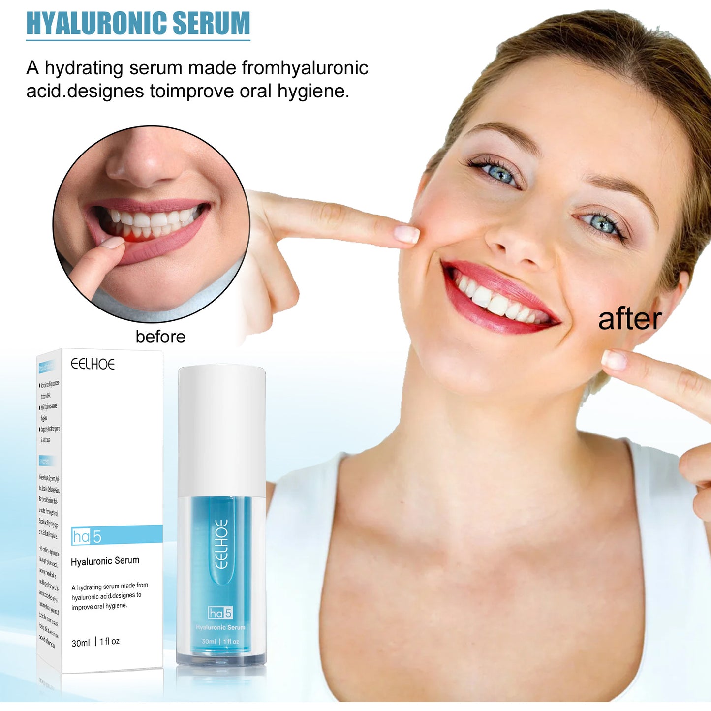 Oral Cleaning Gum Care Hyaluronic Acid Tandkräm