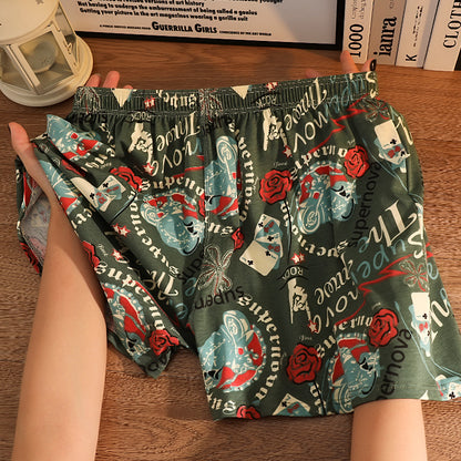 Men's Underwear - Cotton Printed Boxer Shorts