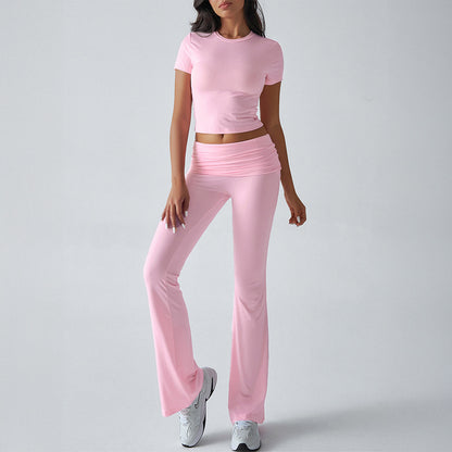 Avslappnad enfärgad Slim Fit kortärmad byxa kostym