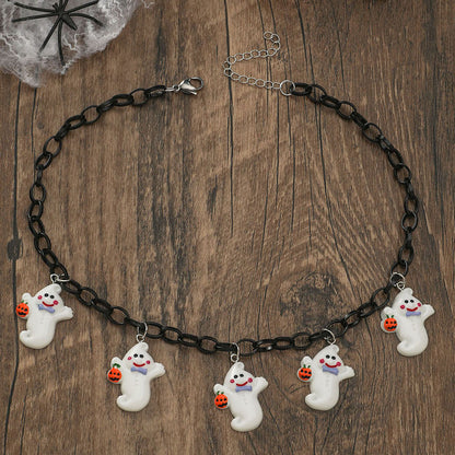 Halloween Halsband Nyckelbenskedja Kvinna